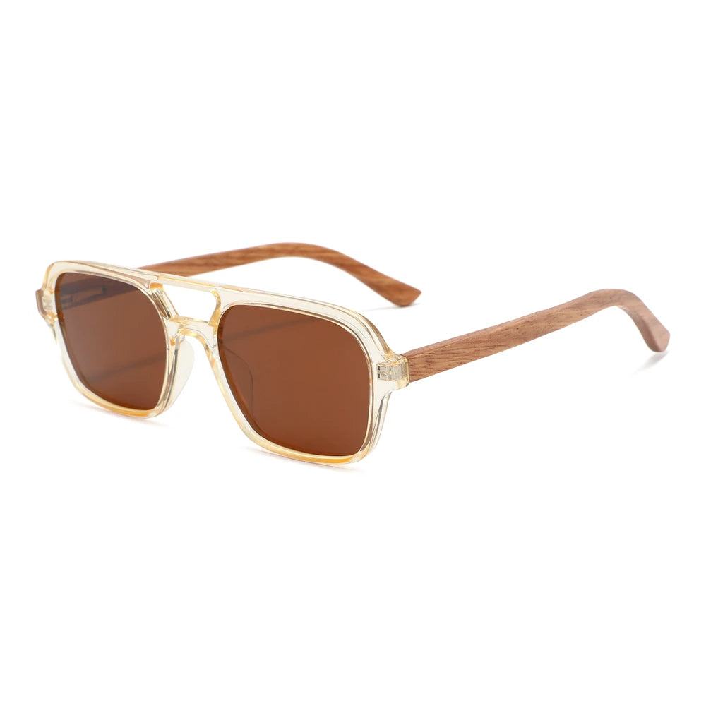 Malibu Wood – Polarisierte Sonnenbrille mit Echtholz-Bügeln UV400