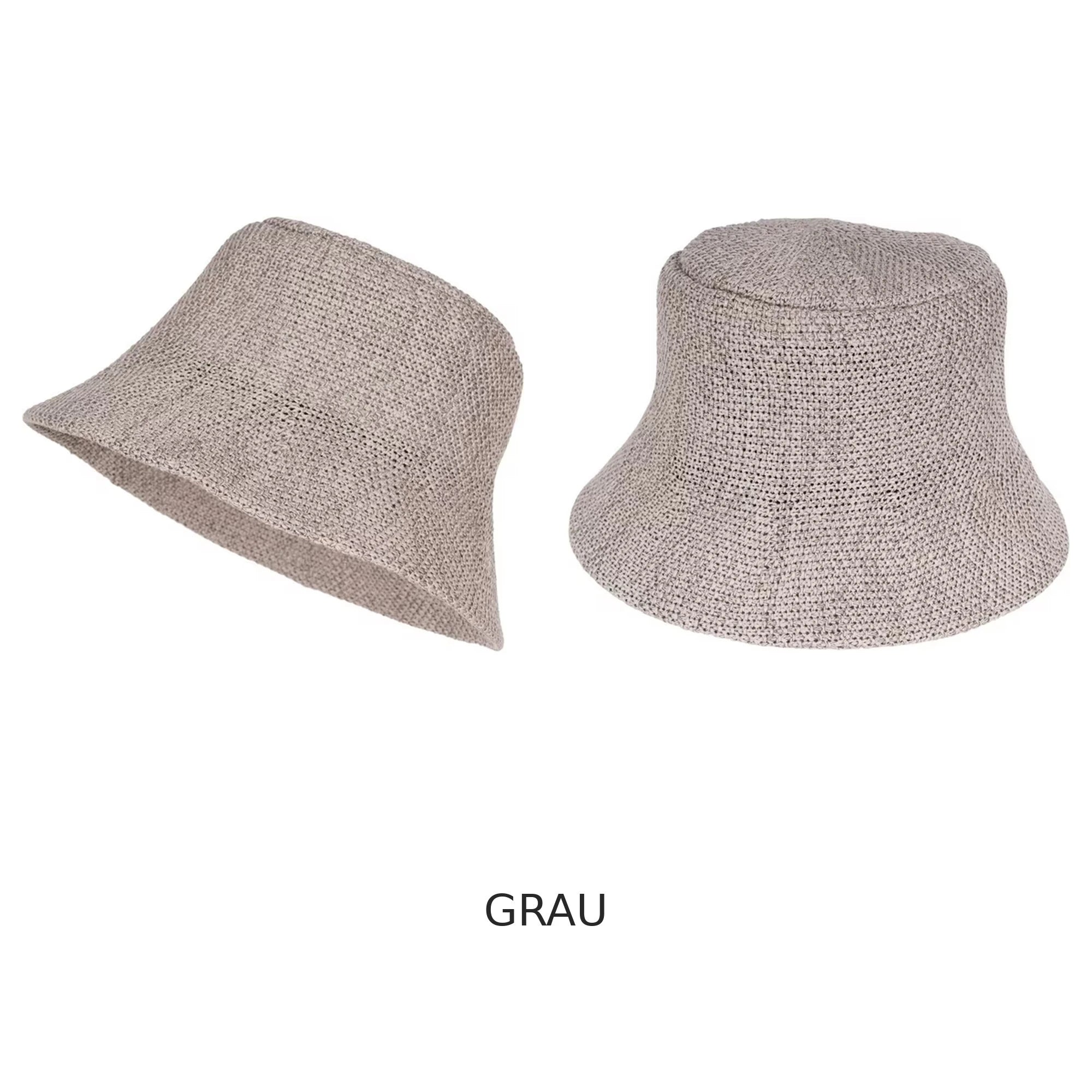 Bucket Hat – Sommerhut grau