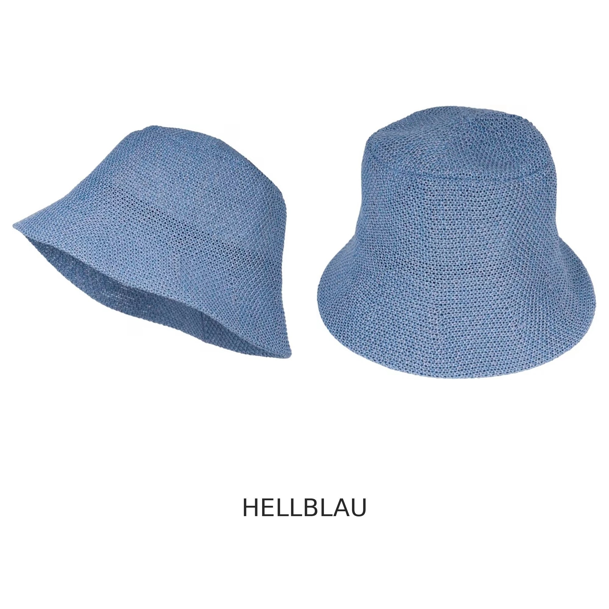 Bucket Hat – Sommerhut hellblau