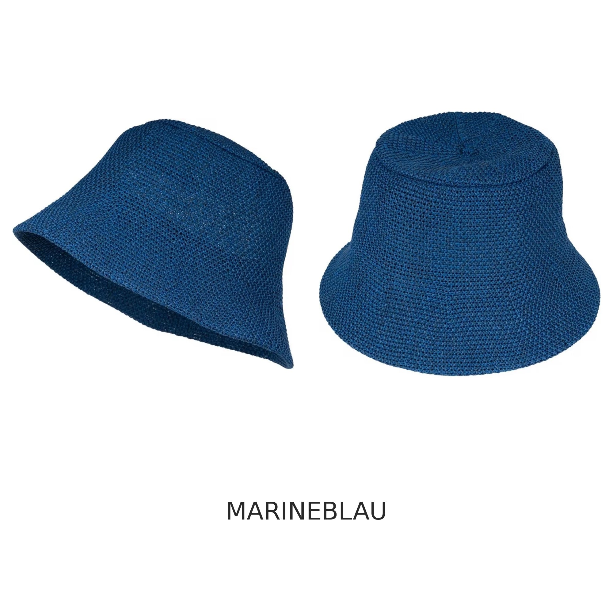 Bucket Hat – Sommerhut marineblau