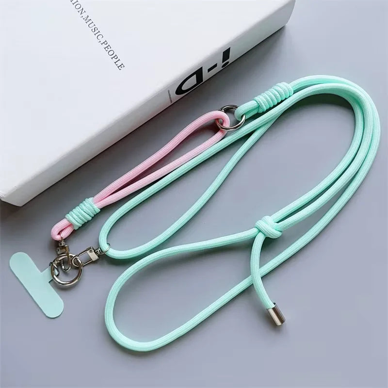 Handyband zum Umhängen mint-rose mit Handschlaufe