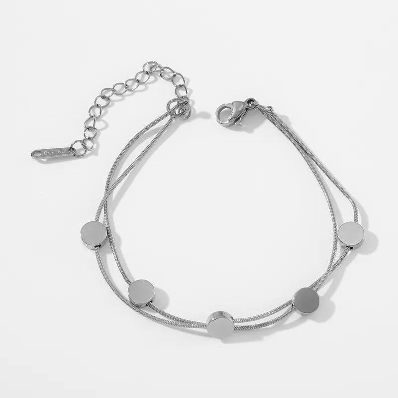 Filigranes Armband "Silver Dots" Edelstahl